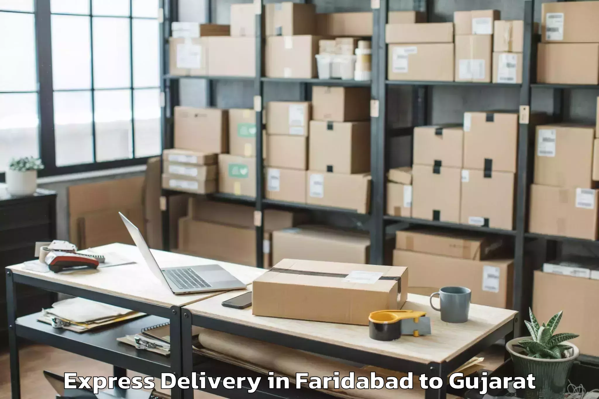 Leading Faridabad to Bodeli Express Delivery Provider